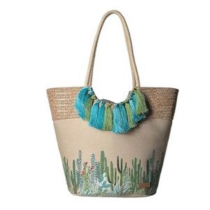 Sakroots Artist Circle Lola Beach Bag Natural Mojave Mirage. New with tags!